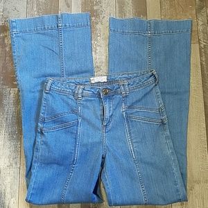 Free People wide flare BoHo Jean's size 29